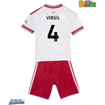 Liverpool Virgil van Dijk #4 Bortedraktsett Barn 2026-27 Kortermet (+ Korte bukser)